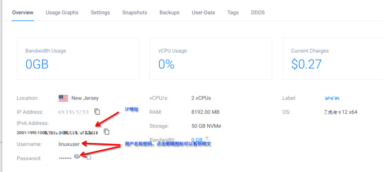 管理 Vultr Cloud Compute