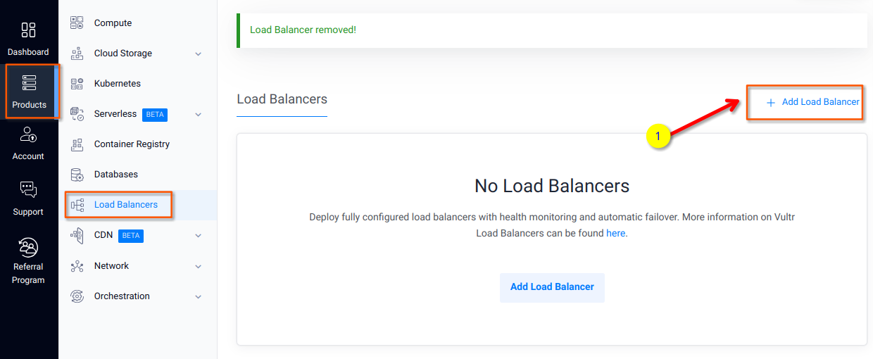 create vultr load balancer