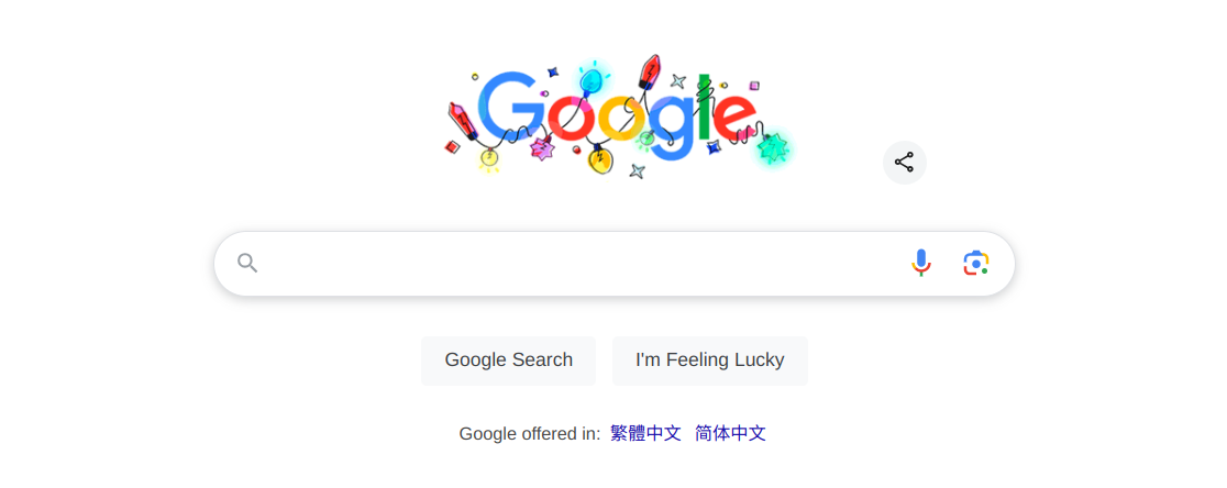 Google home page