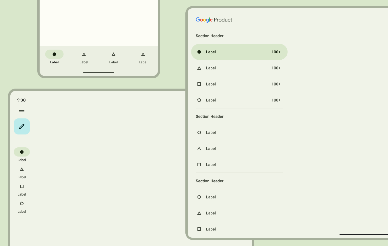 Material 3 Navigation region